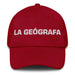 La Geógrafa The Geographer Mexican Spanish Pride Gift Regalo Dad Hat Mexicada Cranberry