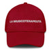 La Musicoterapeuta The Music Therapist Mexican Spanish Pride Gift Regalo Dad Hat Mexicada Cranberry