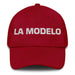 La Modelo The Model Mexican Spanish Pride Gift Regalo Dad Hat Mexicada Cranberry