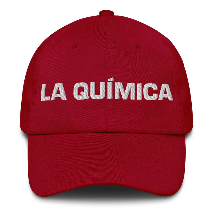 La Química The Chemist Mexican Spanish Pride Gift Regalo Dad Hat Mexicada Cranberry