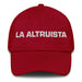 La Altruista The Altruist Mexican Spanish Pride Gift Regalo Dad Hat Mexicada Cranberry