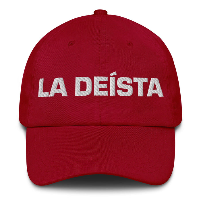 La Deísta The Deist Mexican Spanish Pride Gift Regalo Dad Hat Mexicada Cranberry