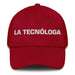 La Tecnóloga The Technologist Mexican Spanish Pride Gift Regalo Dad Hat Mexicada Cranberry