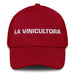 La Vinicultora The Winemaker Mexican Spanish Pride Gift Regalo Dad Hat Mexicada Cranberry