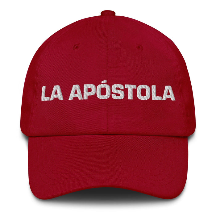 La Apóstola The Apostle Mexican Spanish Pride Gift Regalo Dad Hat Mexicada Cranberry