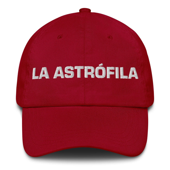 La Astrófila The Stargazer Mexican Spanish Pride Gift Regalo Dad Hat Mexicada Cranberry