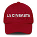 La Cineasta The Filmmaker Mexican Spanish Pride Gift Regalo Dad Hat Mexicada Cranberry