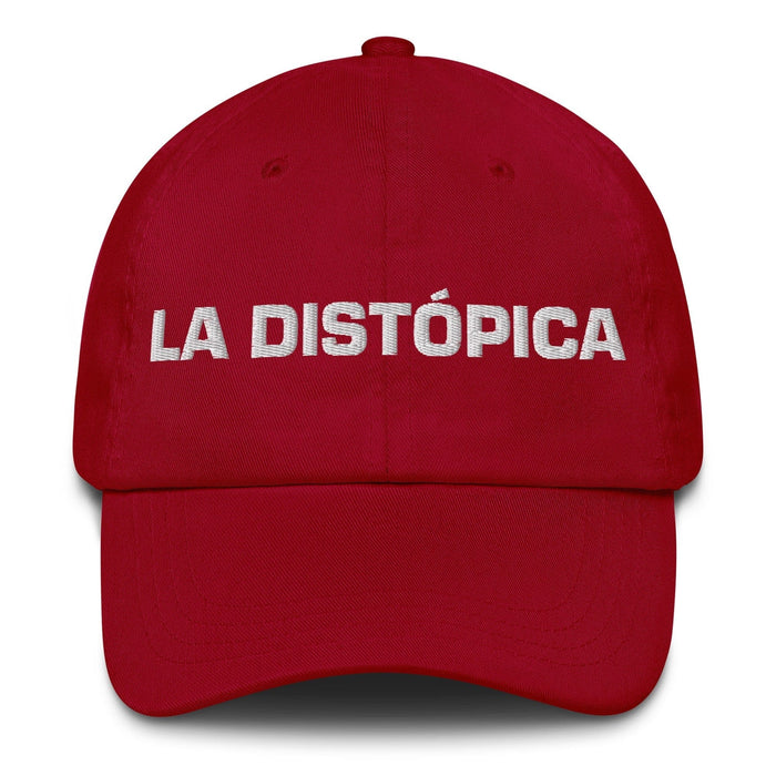 La Distópica The Dystopian Mexican Spanish Pride Gift Regalo Dad Hat Mexicada Cranberry