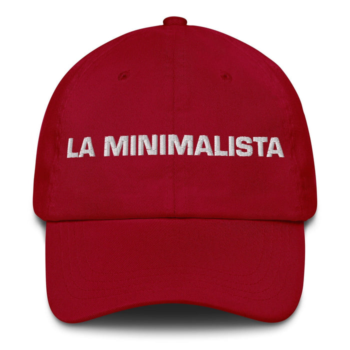 La Minimalista The Minimalist Mexican Spanish Pride Gift Regalo Dad Hat Mexicada Cranberry