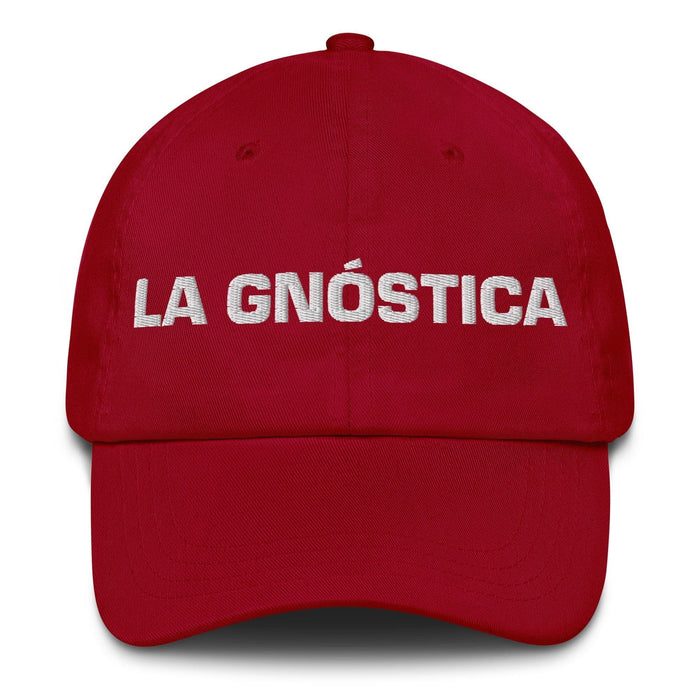 La Gnóstica The Gnostic Mexican Spanish Pride Gift Regalo Dad Hat Mexicada Cranberry