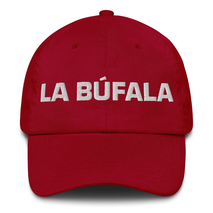 La Búfala The Ox Mexican Spanish Pride Gift Regalo Dad Hat Mexicada Cranberry