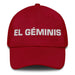 El Géminis The Gemini Mexican Spanish Pride Gift Regalo Dad Hat Mexicada Cranberry