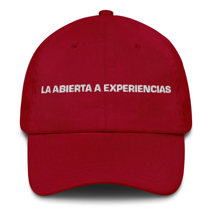 La Abierta A Experiencias The Open To Experiences Mexican Spanish Pride Gift Regalo Dad Hat Mexicada Cranberry