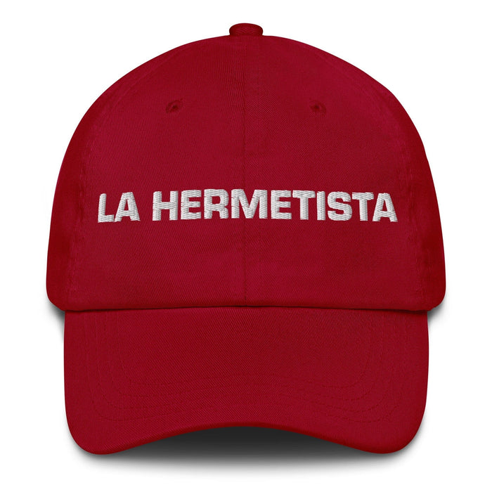 La Hermetista The Hermeticist Mexican Spanish Pride Gift Regalo Dad Hat Mexicada Cranberry