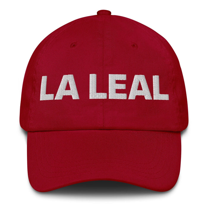 La Leal The Loyalist (Type 6) Mexican Spanish Pride Gift Regalo Dad Hat Mexicada Cranberry