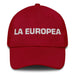 La Europea The European Mexican Spanish Pride Gift Regalo Dad Hat Mexicada Cranberry