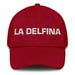 La Delfina The Dolphin Mexican Spanish Pride Gift Regalo Dad Hat Mexicada Cranberry