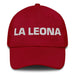 La Leona The Lion Mexican Spanish Pride Gift Regalo Dad Hat Mexicada Cranberry