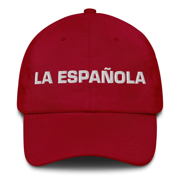 La Española The Spanish Mexican Spanish Pride Gift Regalo Dad Hat Mexicada Cranberry