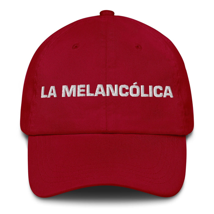 La Melancólica The Melancholic Mexican Spanish Pride Gift Regalo Dad Hat Mexicada Cranberry