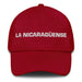 La Nicaragüense The Nicaraguan Mexican Spanish Pride Gift Regalo Dad Hat Mexicada Cranberry