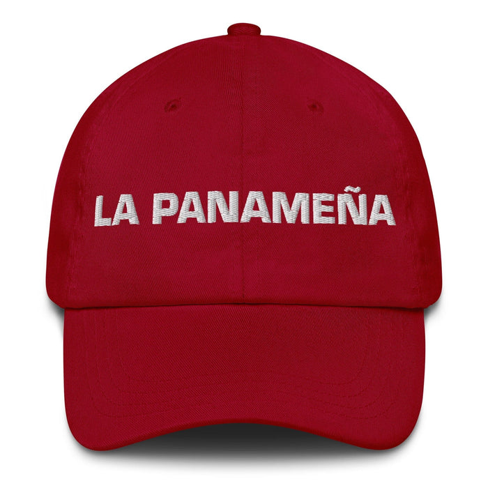 La Panameña The Panamanian Mexican Spanish Pride Gift Regalo Dad Hat Mexicada Cranberry