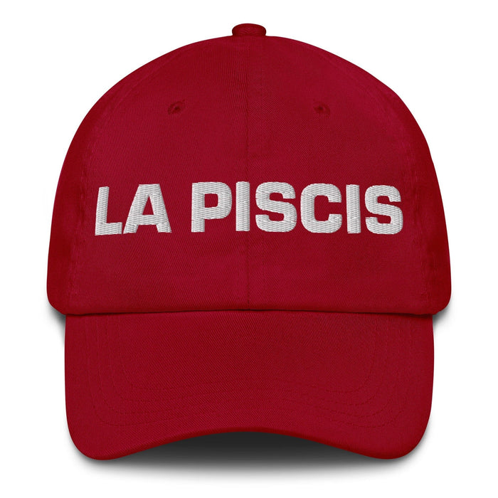 La Piscis The Pisces Mexican Spanish Pride Gift Regalo Dad Hat Mexicada Cranberry