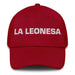 La Leonesa The León Resident Mexican Spanish Pride Gift Regalo Dad Hat Mexicada Cranberry