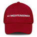 La Mediterránea The Mediterranean Mexican Spanish Pride Gift Regalo Dad Hat Mexicada Cranberry