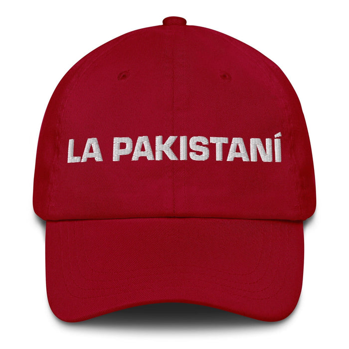 La Pakistaní The Pakistani Mexican Spanish Pride Gift Regalo Dad Hat Mexicada Cranberry