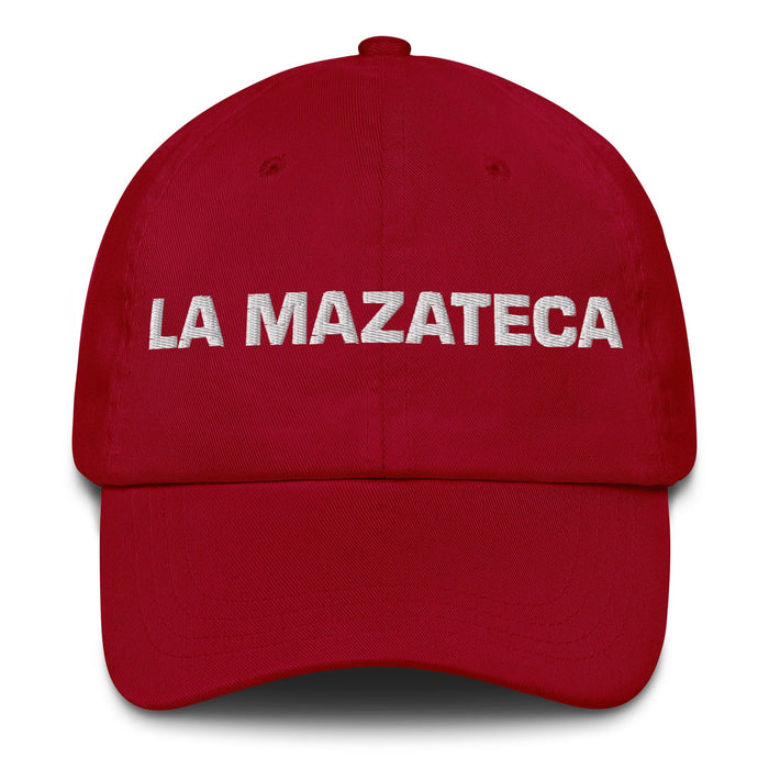 La Mazateca The Mazatec Mexican Spanish Pride Gift Regalo Dad Hat Mexicada Cranberry