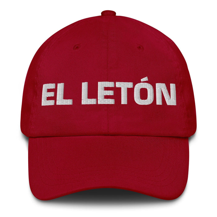 El Letón The Latvian Mexican Spanish Pride Gift Regalo Dad Hat Mexicada Cranberry