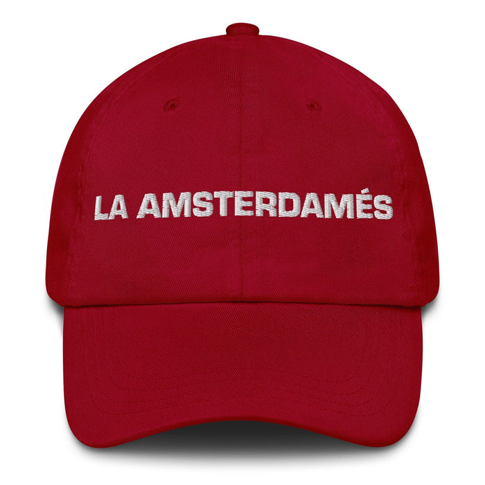 La Amsterdamés The Amsterdam Resident Mexican Spanish Pride Gift Regalo Dad Hat Mexicada Cranberry