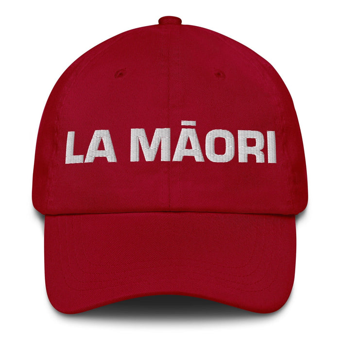 La Māori The Māori Mexican Spanish Pride Gift Regalo Dad Hat Mexicada Cranberry