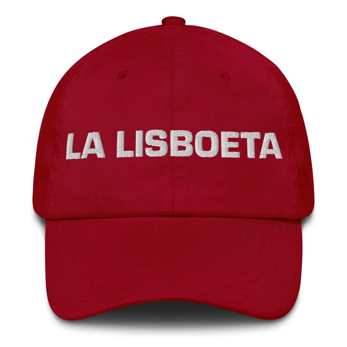 La Lisboeta The Lisbon Resident Mexican Spanish Pride Gift Regalo Dad Hat Mexicada Cranberry