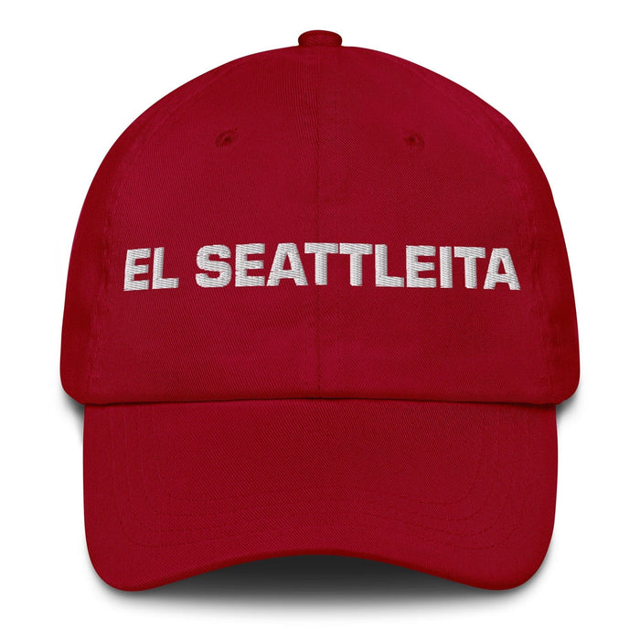 El Seattleita The Seattleite Mexican Spanish Pride Gift Regalo Dad Hat Mexicada Cranberry