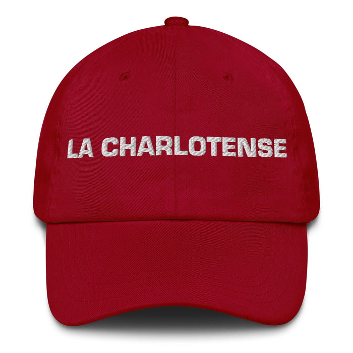 La Charlotense The Charlotte Resident Mexican Spanish Pride Gift Regalo Dad Hat Mexicada Cranberry