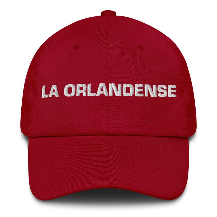 La Orlandense The Orlando Resident Mexican Spanish Pride Gift Regalo Dad Hat Mexicada Cranberry