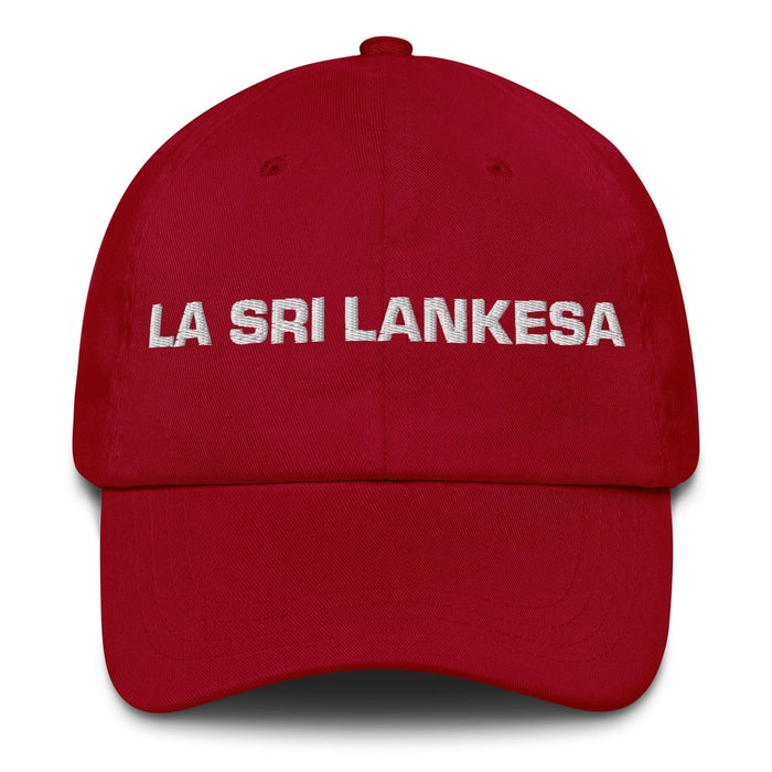 La Sri Lankesa The Sri Lankan Mexican Spanish Pride Gift Regalo Dad Hat Mexicada Cranberry