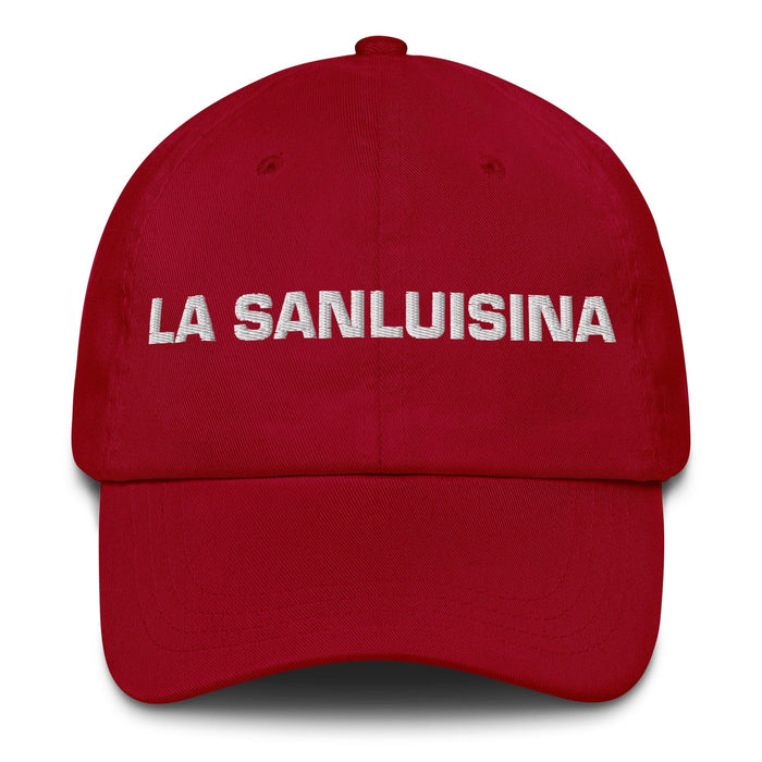 La Sanluisina The San Luis Potosí Resident Mexican Spanish Pride Gift Regalo Dad Hat Mexicada Cranberry