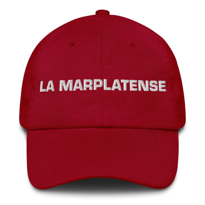 La Marplatense The Mar Del Plata Resident Mexican Spanish Pride Gift Regalo Dad Hat Mexicada Cranberry