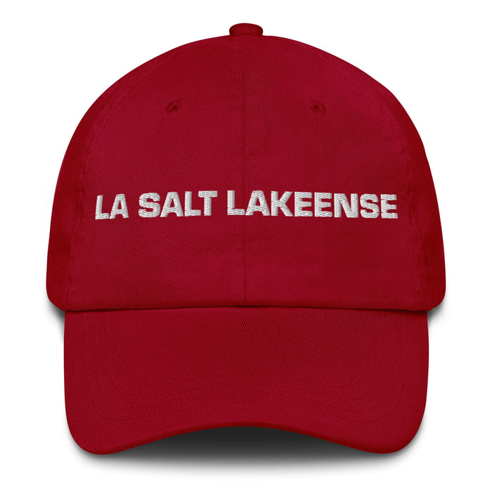 La Salt Lakeense The Salt Lake City Resident Mexican Spanish Pride Gift Regalo Dad Hat Mexicada Cranberry