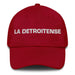 La Detroitense The Detroiter Mexican Spanish Pride Gift Regalo Dad Hat Mexicada Cranberry