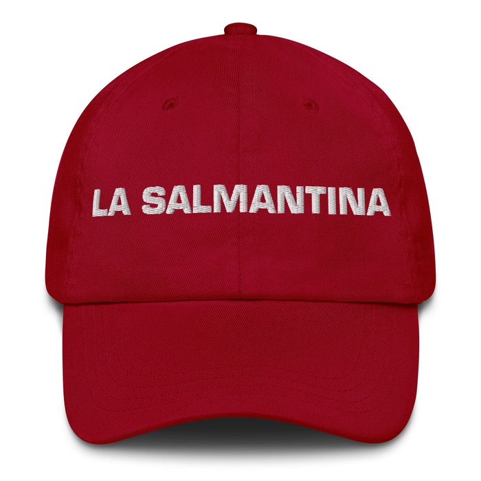 La Salmantina The Salamanca Resident Mexican Spanish Pride Gift Regalo Dad Hat Mexicada Cranberry