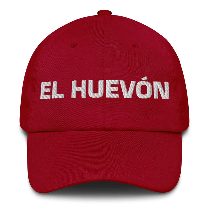 El Huevón The Lazy One Mexican Spanish Pride Gift Regalo Dad Hat Mexicada Cranberry