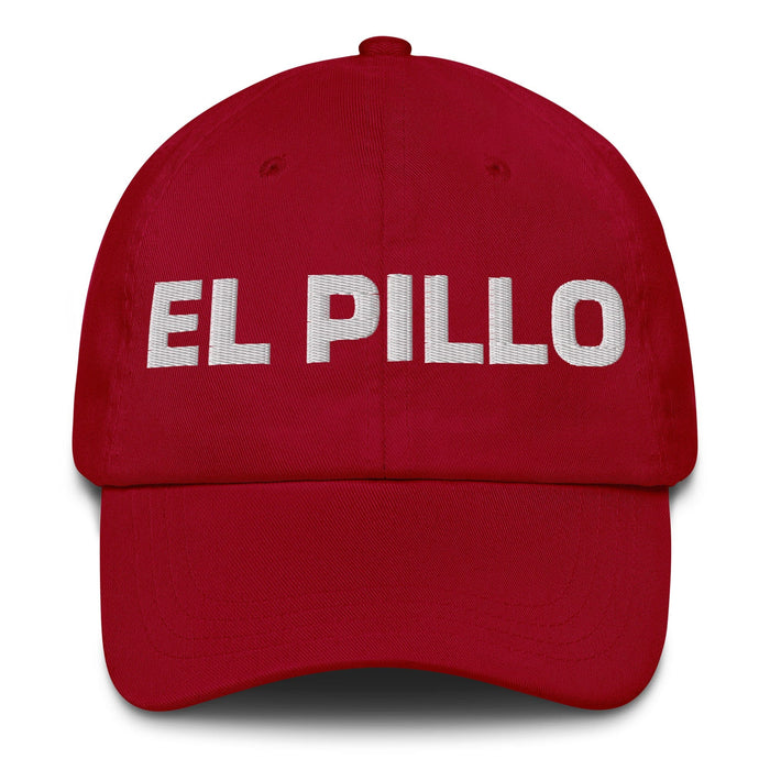 El Pillo The Rascal Mexican Spanish Pride Gift Regalo Dad Hat Mexicada Cranberry