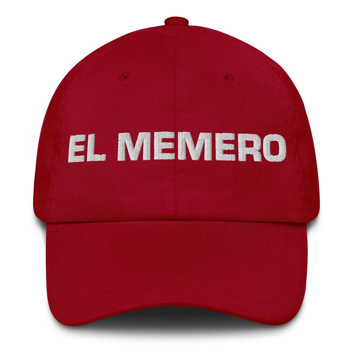 El Memero The Meme Lover Mexican Spanish Pride Gift Regalo Dad Hat Mexicada Cranberry