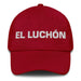 El Luchón The Fighter Mexican Spanish Pride Gift Regalo Dad Hat Mexicada Cranberry