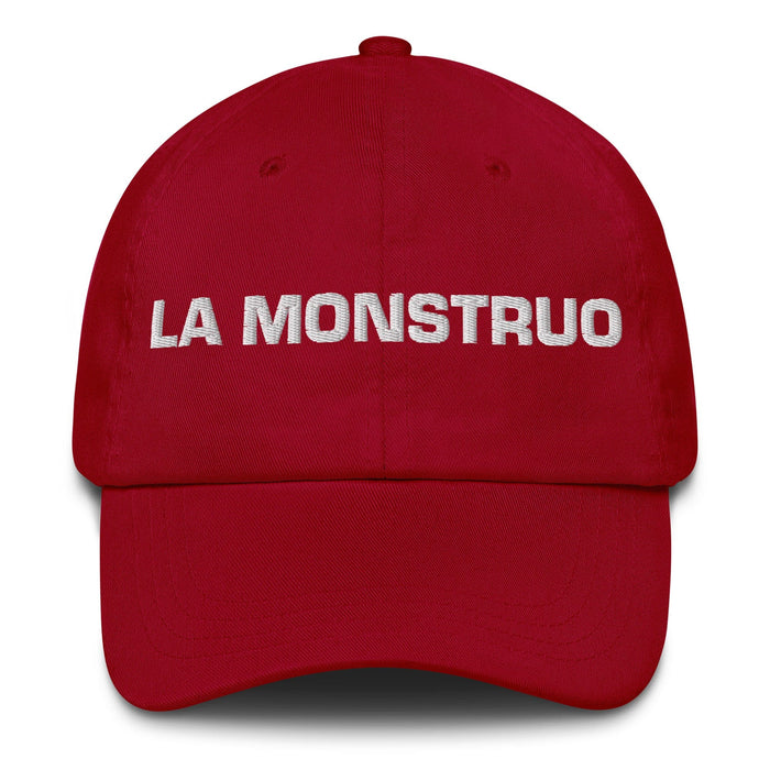 La Monstruo The Monster Mexican Spanish Pride Gift Regalo Dad Hat Mexicada Cranberry