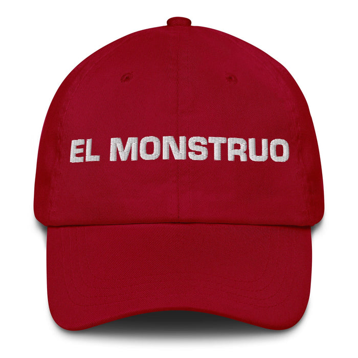 El Monstruo The Monster Mexican Spanish Pride Gift Regalo Dad Hat Mexicada Cranberry